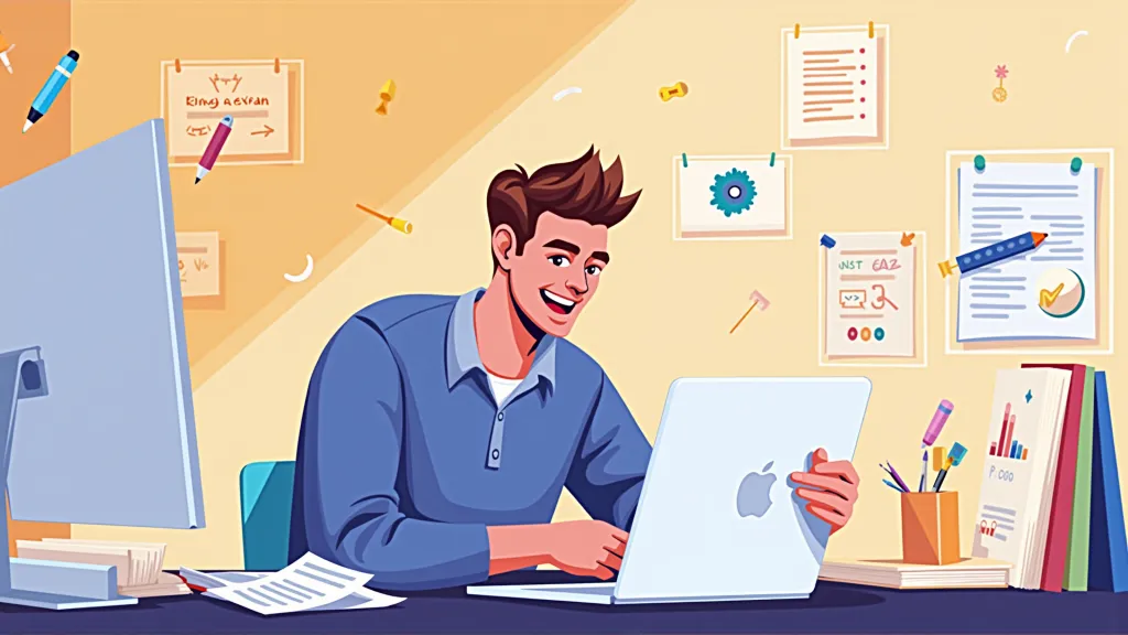 A freelance professional managing multiple diverse client projects simultaneously, symbolizing autonomy and project variety. Digital Nomad Career Paths