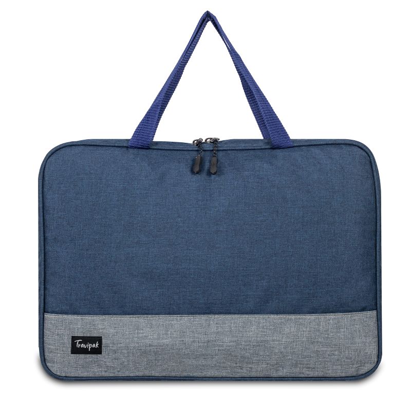 Horizon Professional Laptop Sleeve — 15.6" (Navy Blue & Heather Grey)