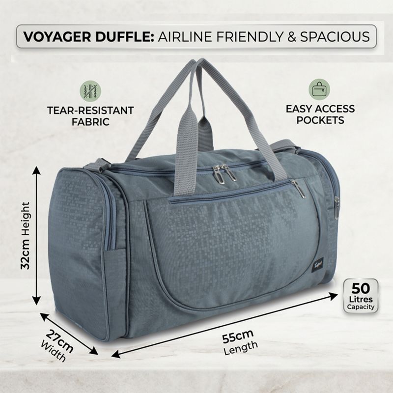 Voyager Professional Travel Duffle — 50L (Slate Grey) - Image 2