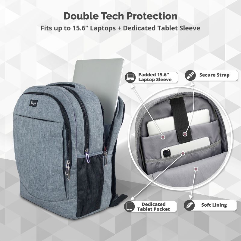 Navigator Laptop Backpack — 30L (Slate Grey) - Image 7