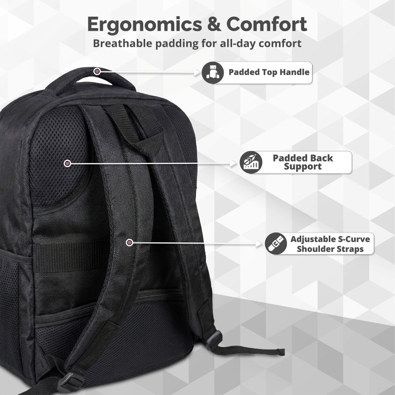 Navigator Laptop Backpack — 30L (Jet Black) - Image 5
