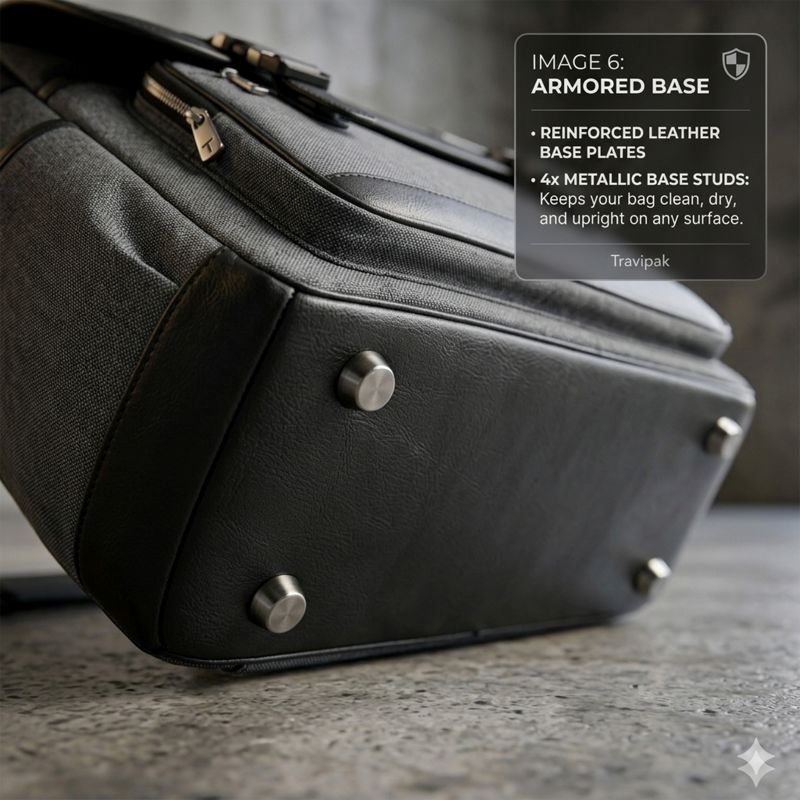 Travipak Urbanite Premium Messenger Bag – Textured Gray - Image 6