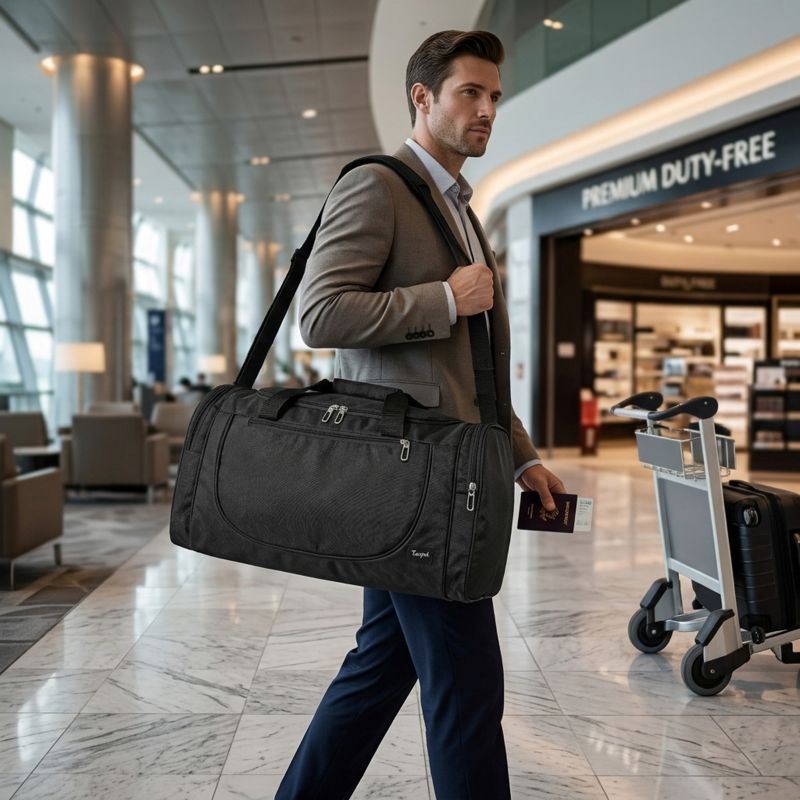 Voyager Professional Travel Duffle — 50L (Jet Black) - Image 7